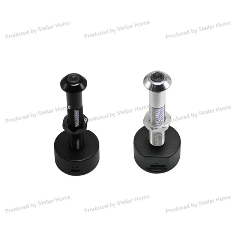 Telecamera per Porta Tuya con Obiettivo Grandangolare Fish Eye da 12MM, 180 Gradi, Monitoraggio Remoto, Compatibile con Smart Life
