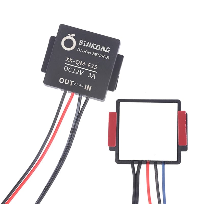 DC12V 3A Interruttore tattile per specchio leggero impermeabile On/Off per accessori per l'illuminazione della lampada da specchio del bagno
