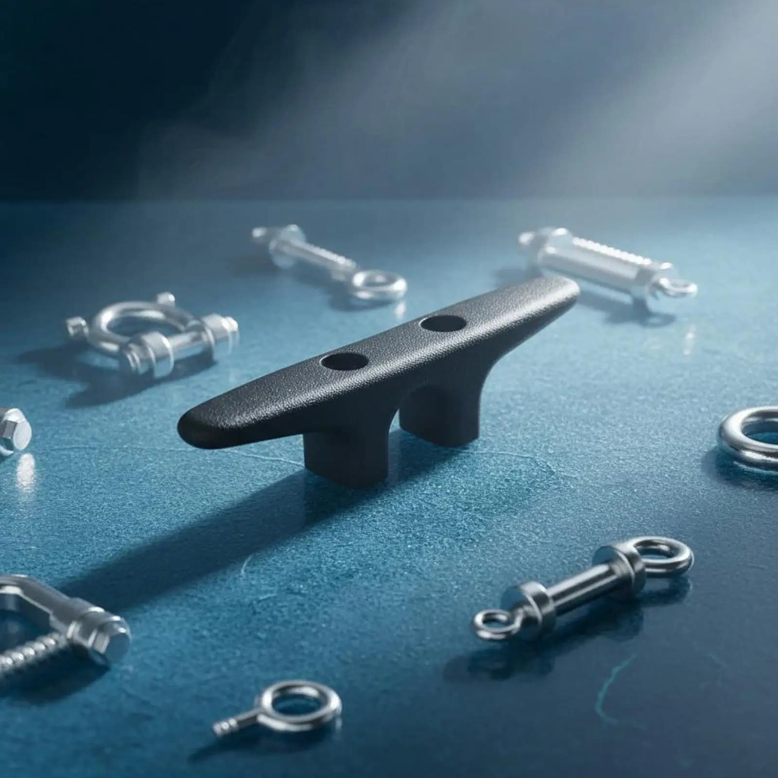 Heavy Duty Nylon Boat Cleat Secure Rope Tie Marine Grade Dock Hardware Anti for Small Powerboat Pier