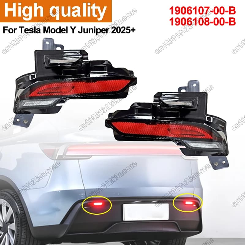 Nuovo Per Tesla Modello Y Juniper 2025 2026 Nebbia Riflettore di Retromarcia Lampada Led Arresto Fanale Posteriore Paraurti Posteriore luce freno posteriore Montaggio