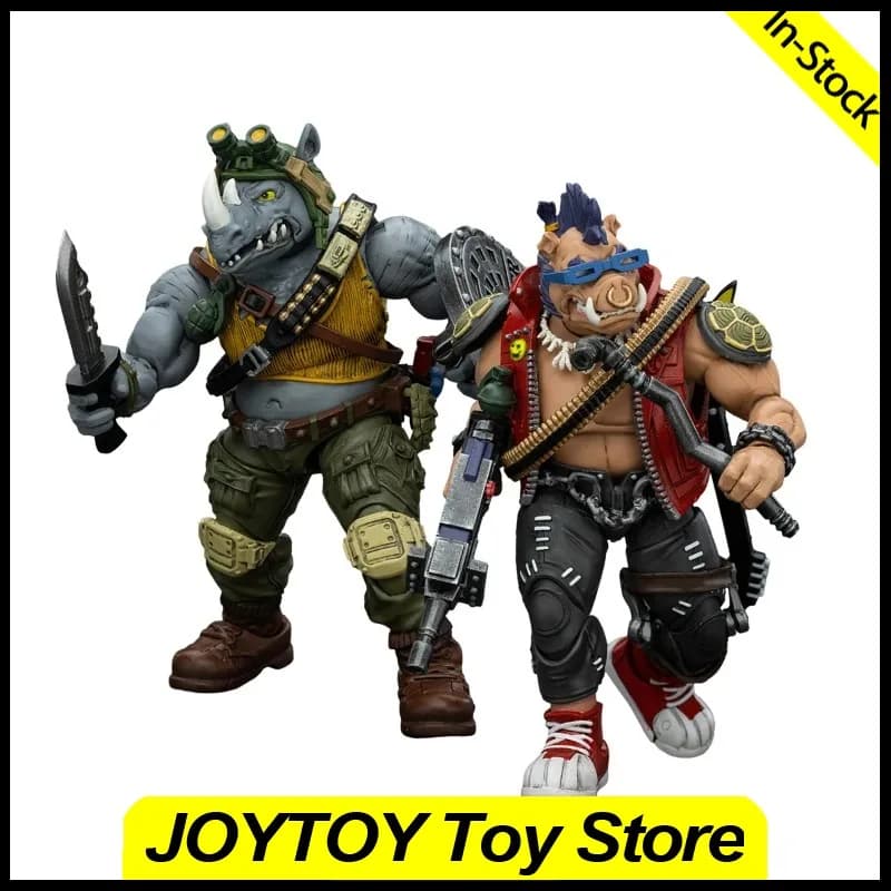 Disponibile JOYTOY Action Figure 1/18 TMNT Tartarughe Ninja Beebop Rocksteady Modellini Anime Action Figure Giocattoli da Collezione