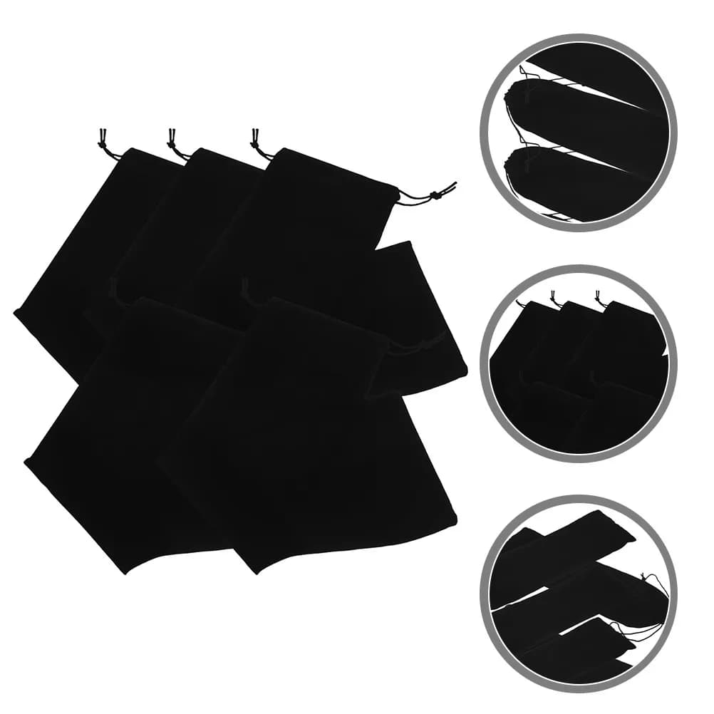 Set di 5 Borse Organizer per Ferro Arricciacapelli in Morbido Tessuto, Custodia Protettiva per Viaggi, Casa, Vacanze, Appartamento, Camper e Hotel