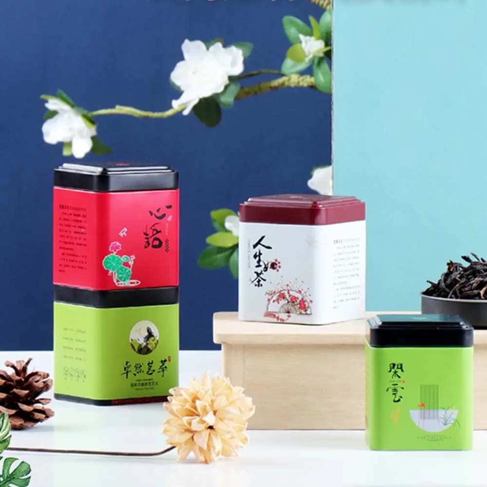 Metal High Quality Aluminum For Sugar Solid Sealed Canister Kitchen Storage Coffee Jar Tea Box Tea Caddies Airtight Container