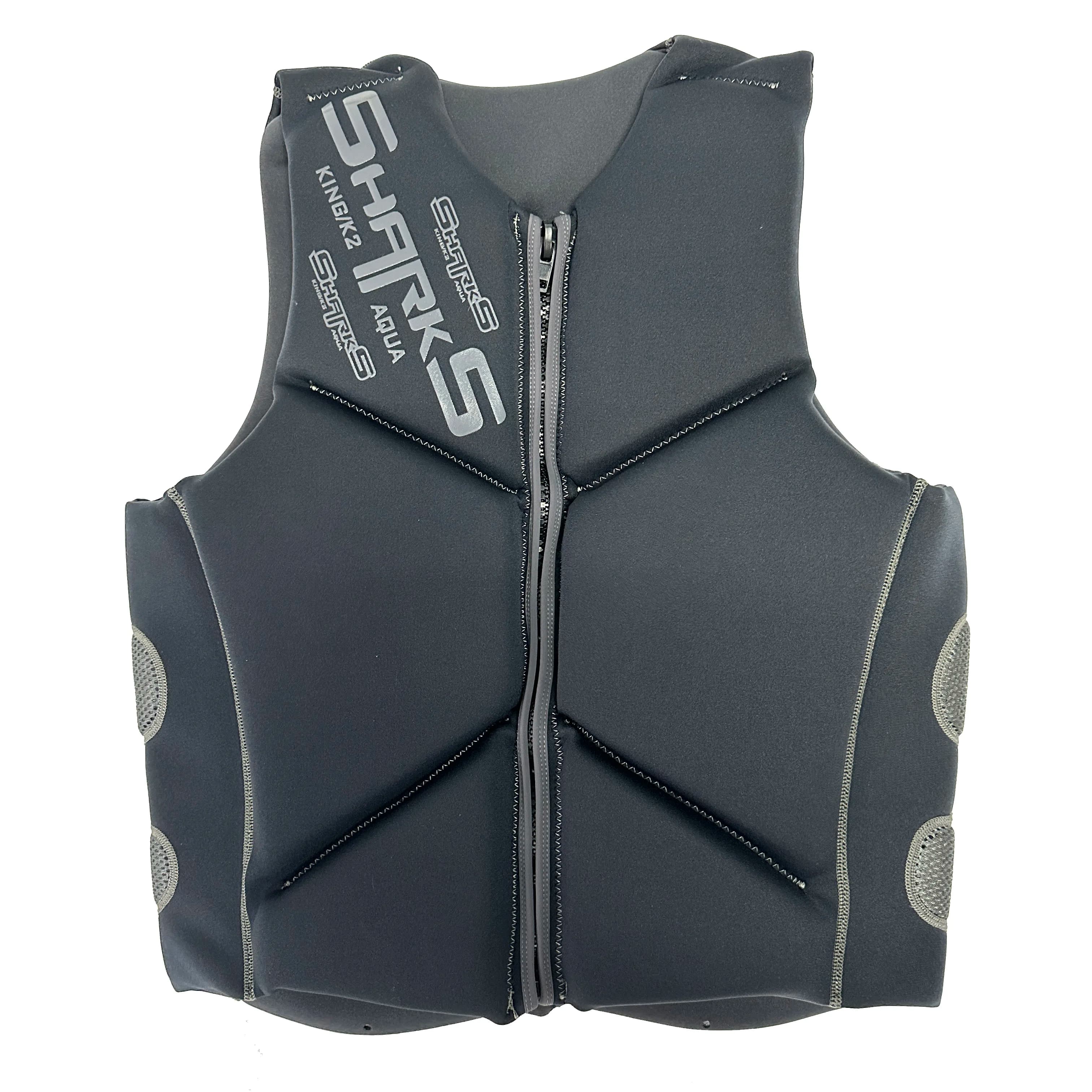 Giubbotto di salvataggio in neoprene per adulti Giubbotto di salvataggio da sci per kayak Barche a motore Zattera di salvataggio Nuoto Barca alla deriva Wakeboard Giubbotti di salvataggio da pesca