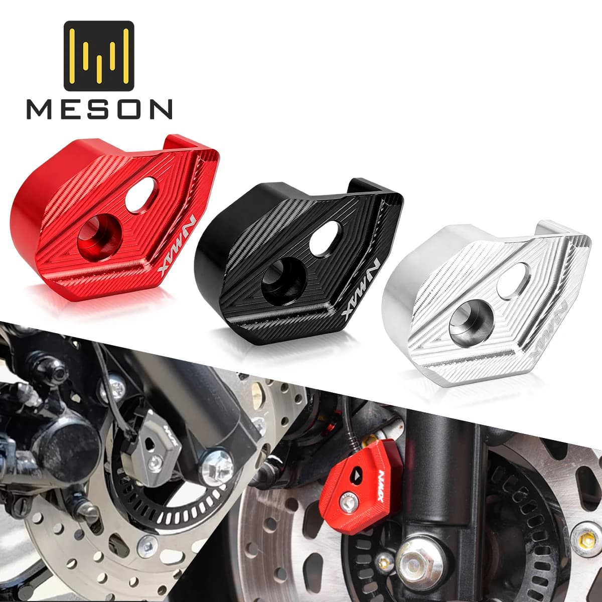 CNC Front ABS Sensor Guard Cover For Yamaha N-MAX 155 NVX Aerox155 V1 V2 V3 Wheel Speed Sensor Protector Motorcycle Accessories