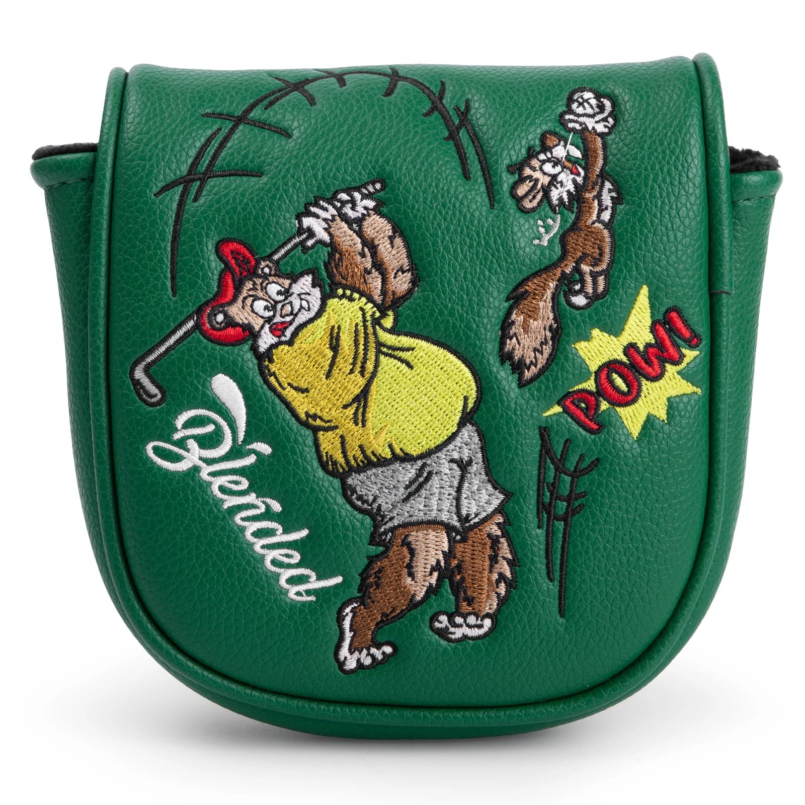 Copri Putter da Golf Groundhog DF3, Copri Putter Mallet in Pelle con Chiusura Magnetica per la Maggior Parte dei Modelli