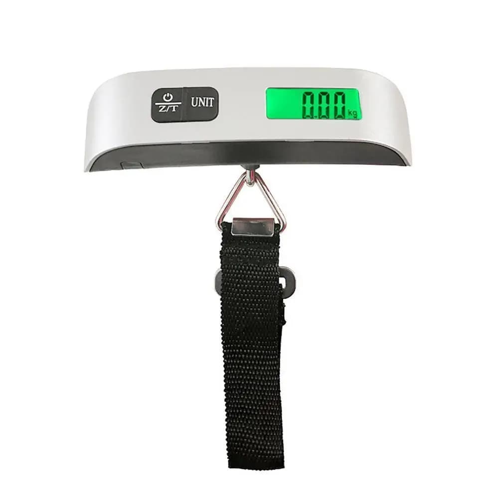 50kg/110lb Bilancia digitale portatile per bagagli Bilancia LCD Bilancia per valigia Display Peso elettronico EWW Strumento Tasca da viaggio