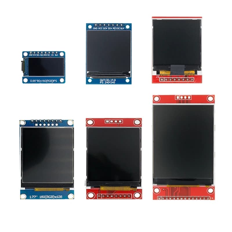 Display TFT 0.96/1.3/1.44/1.8/2.4/2.8 inch IPS 7P SPI HD 65K TFT Color LCD Module ST7735 Drive IC 80*160 for Arduino