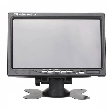 Monitor TFT da 7 Pollici con Ingresso Video AV per Telecamera Posteriore, Microscopio e Schermo CCTV