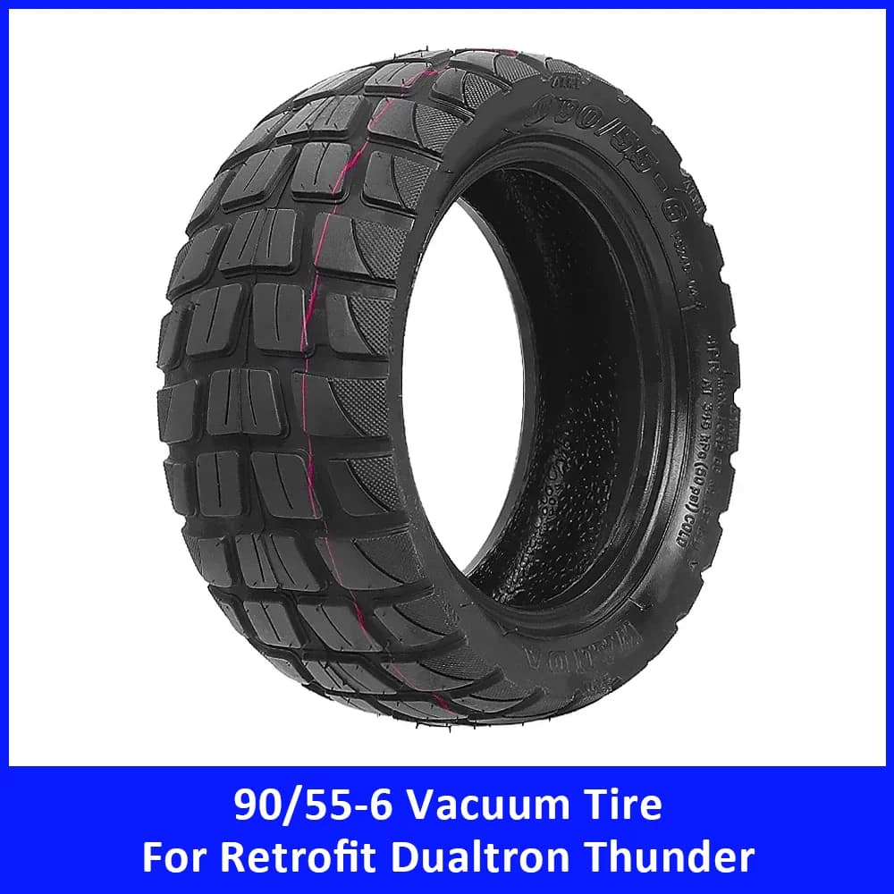 90/55-6 Pneumatico a Vuoto per Dualtron Thunder Tubeless Off-Road Antiscivolo Ultra Pneumatico Retrofit Pezzo di Ricambio Accessori per Scooter Elettrico
