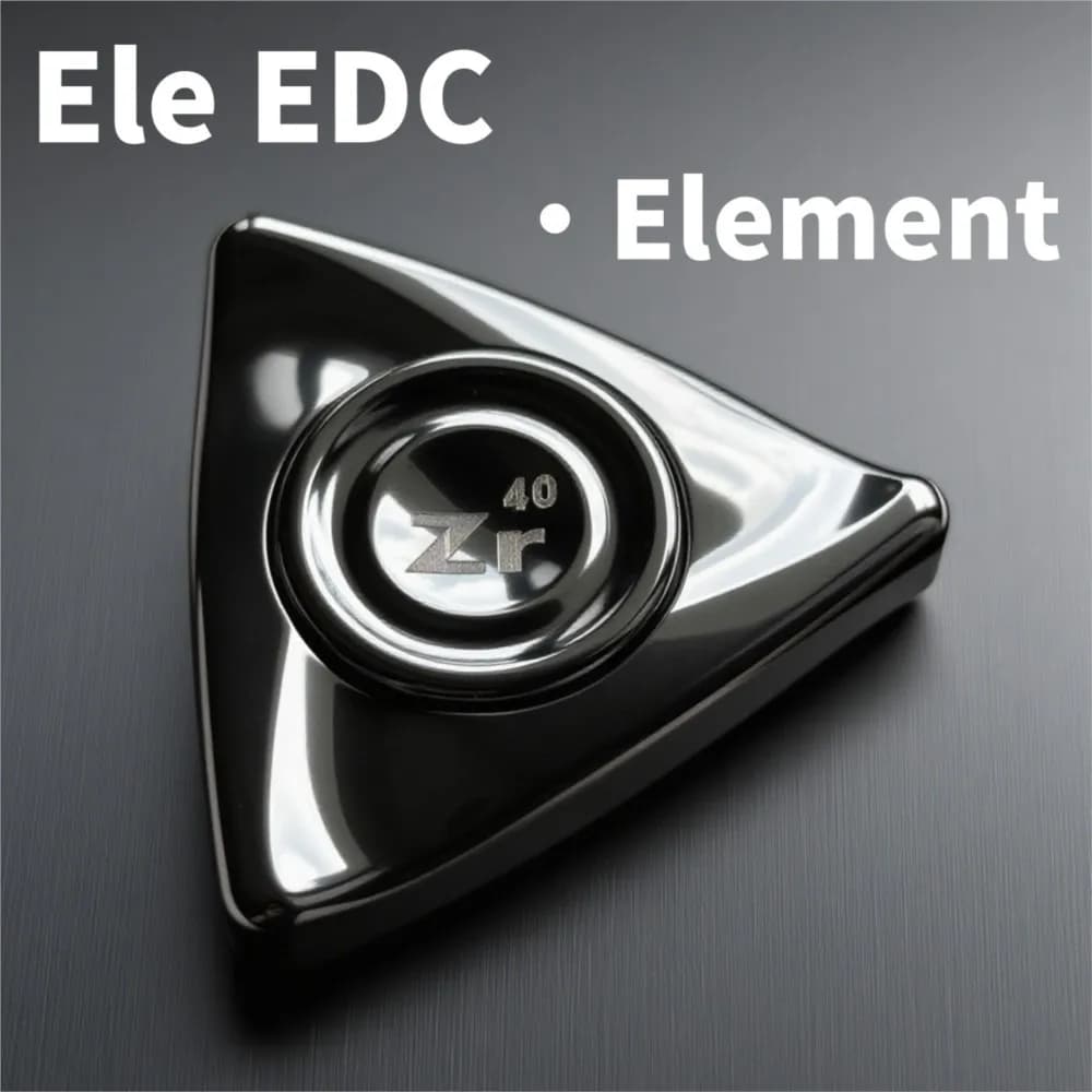 Ele EDC Element Fidget Spinner Spinner in metallo a tre pale Fidgeting Spinner Accessori da scrivania portatili Giocattoli antistress