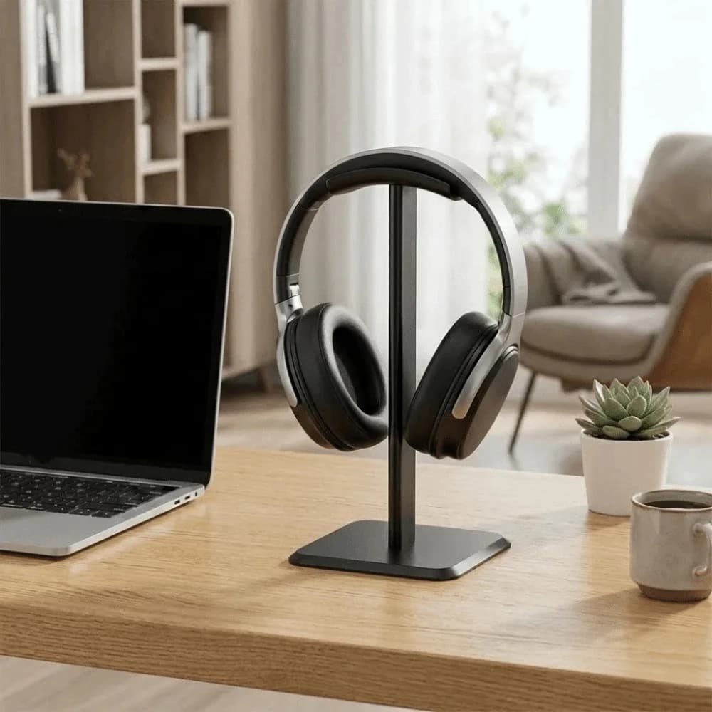 Organizer Space-Saving Headphone Stand Minimalist Sturdy Headphone Rack Portable Durable Headset Holder Gaming Room