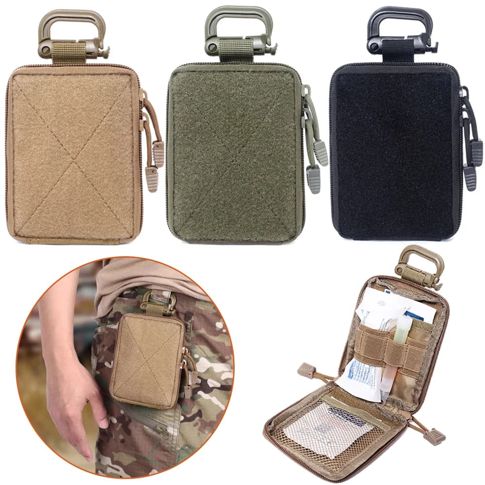 Custodia tattica EDC Custodia medica per organizer Portafoglio Borsa piccola Borsa Molle da esterno Attrezzatura da caccia Marsupio da uomo