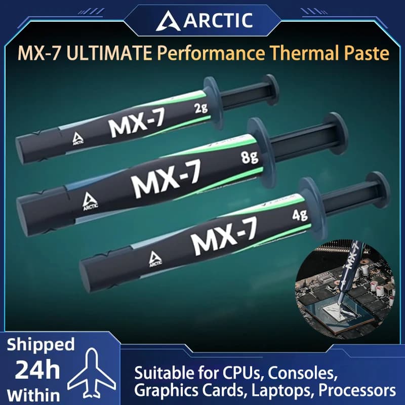 ARCTIC MX-7 (2g/4g/8g) Pasta Termica ad Alte Prestazioni per CPU, Console, Schede Grafiche, Laptop, Conduttività Termica Molto Elevata