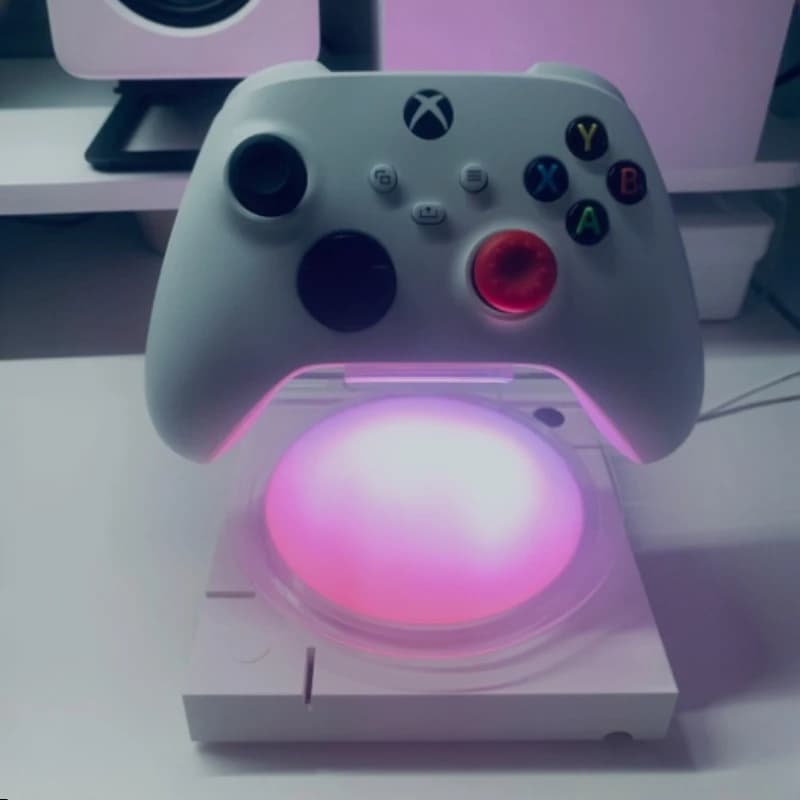 Supporto per Gamepad Cololight Quantum Light RGB, Stand Sospeso per Switch, Espositore per Cuffie e Controller, Accessori per Gaming, Regali