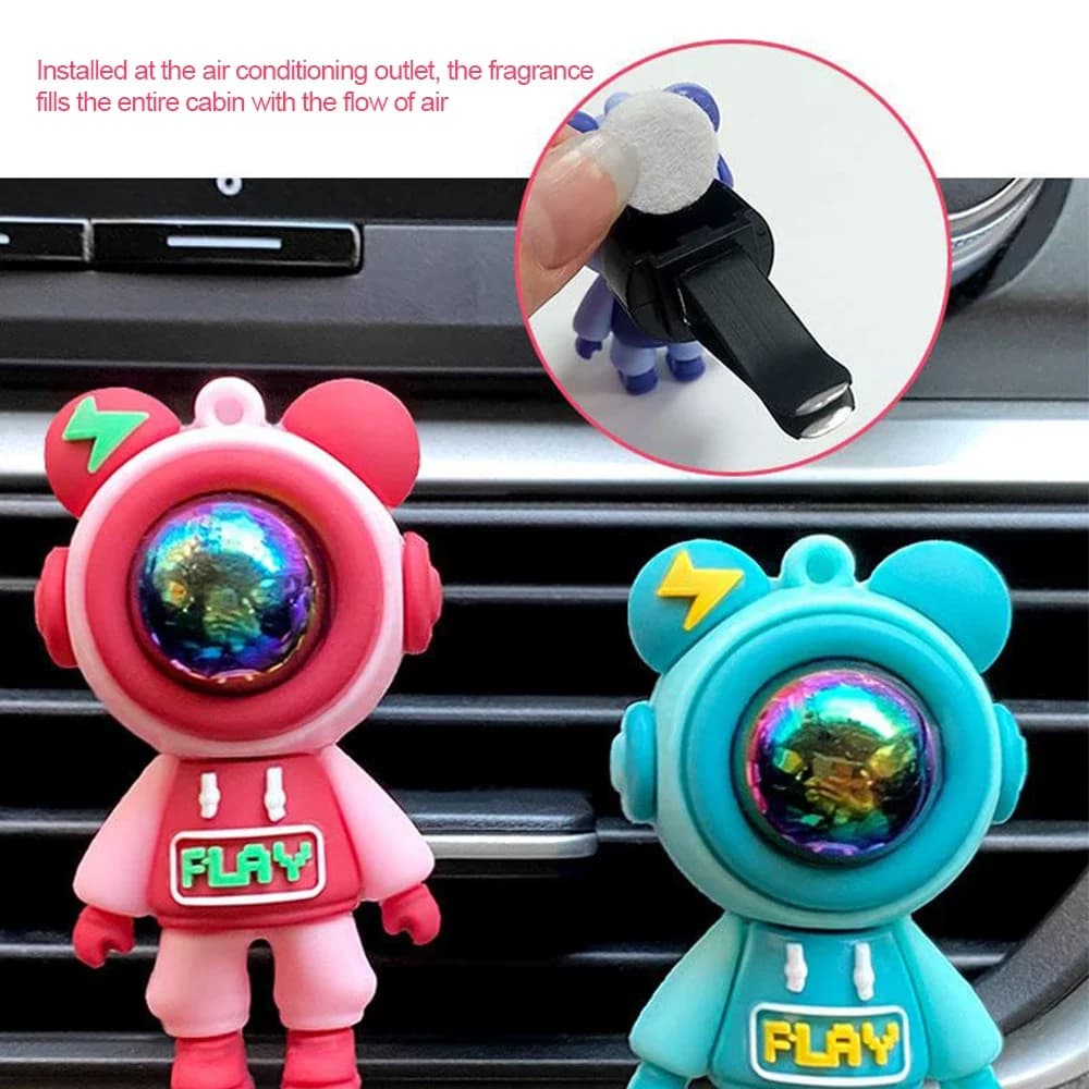 Air conditioning for car Aromatherapy Clip Cartoon Astronaut Air Exit Perfume Fragrance Deodorant for cars Air outlet accessories for cars