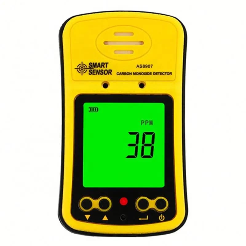 Smart Sensor AS8907 Handheld Carbon Monoxide Detector 0~1000PPM CO Meter Tester 3.7V Li-Battery ＜1s Response Time 1 Year