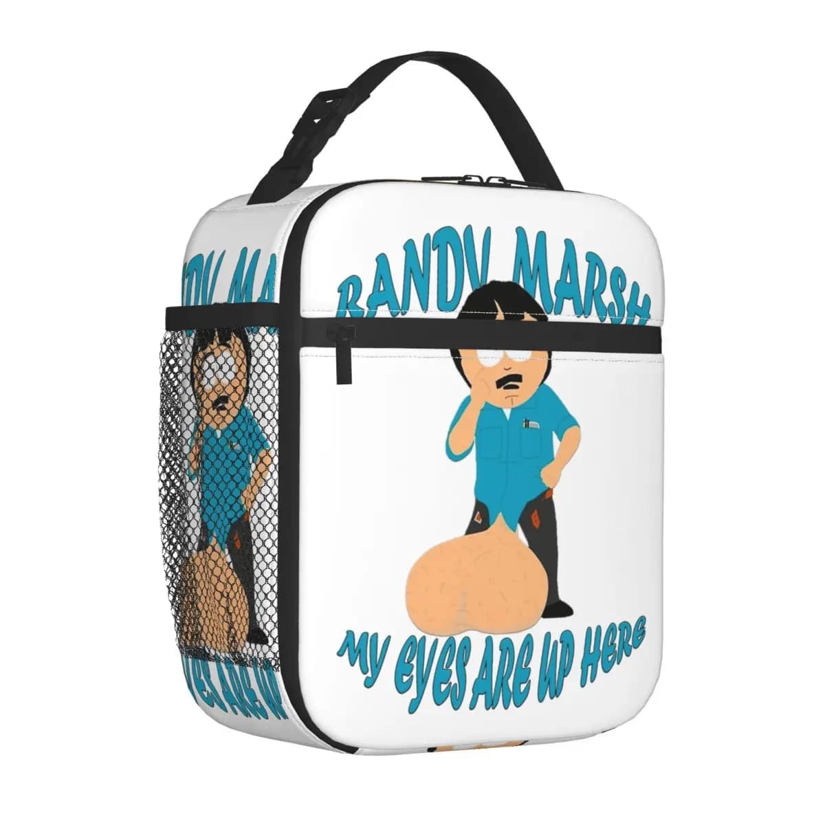Lunch Box My Eyes Are Up Here Randy Marsh South-Parks Accessori Lunch Box per il pranzo Harajuku Cooler Lunch Box termico per il lavoro