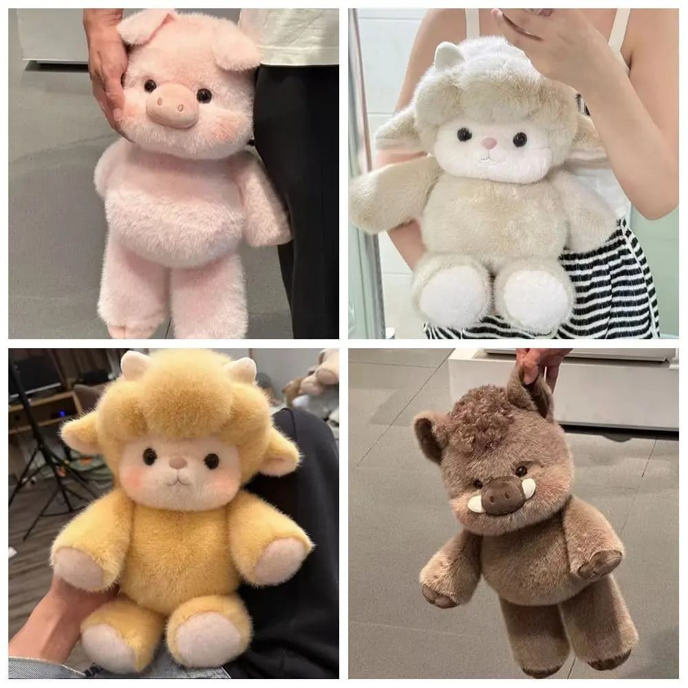 Regalo Creativo: Cuscino Morbido a Forma di Maialino, Peluche per Supporto Emotivo, Giocattolo di Peluche Carino da 17,7 Pollici