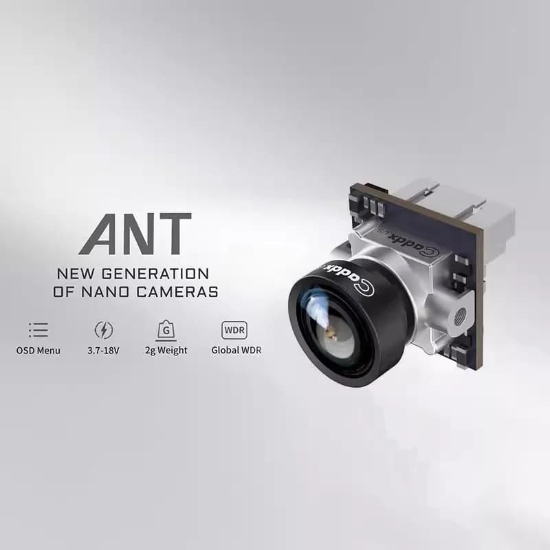 Telecamera CADDX Snail Nano FPV con riduzione del rumore 3D ANT e ampio raggio dinamico - per droni da corsa FPV, obiettivo ad alta definizione