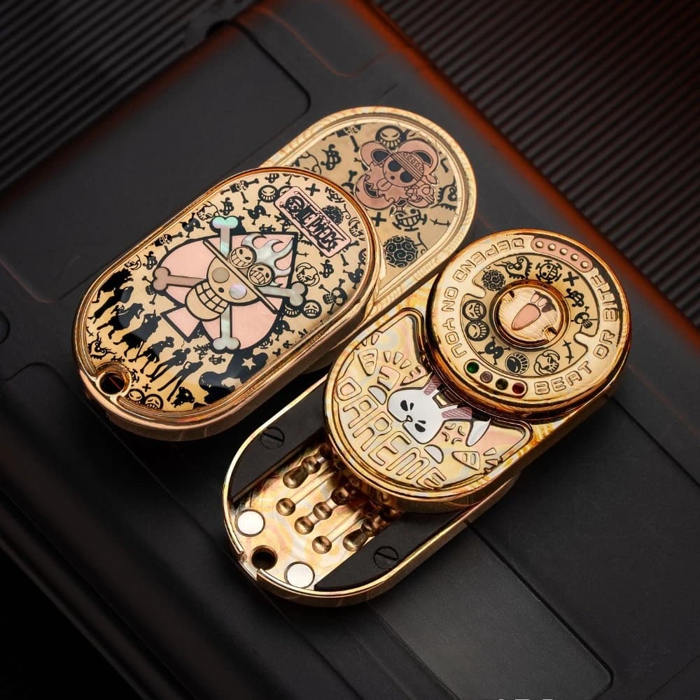 MOT EDC Rhythm Pro Pirate Meccanico rotante in metallo Fidget Spinner EDC Giocattolo antistress