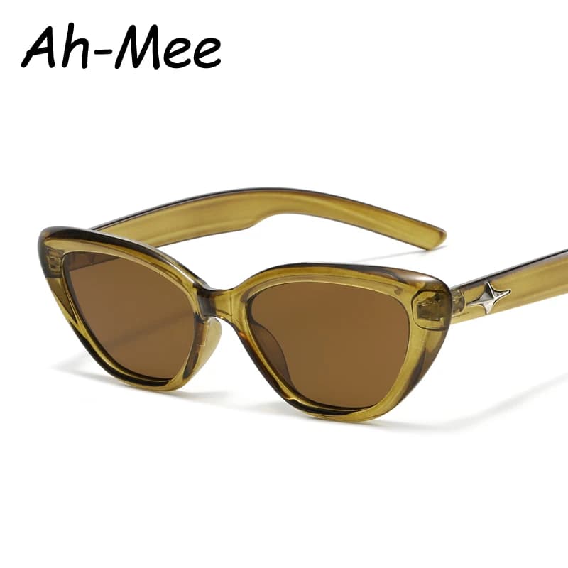 Occhiali da Sole Vintage Cat Eye per Donne, Design di Lusso Classico, Protezione UV400, Occhiali da Sole alla Moda per Esterni