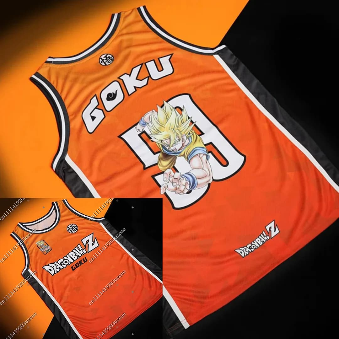 New Dragon Ball Z Goku 59 Super Saiyan 2026 Sports Knit, Orange, Breathable and Fast Drying, for Men, Woman and Child