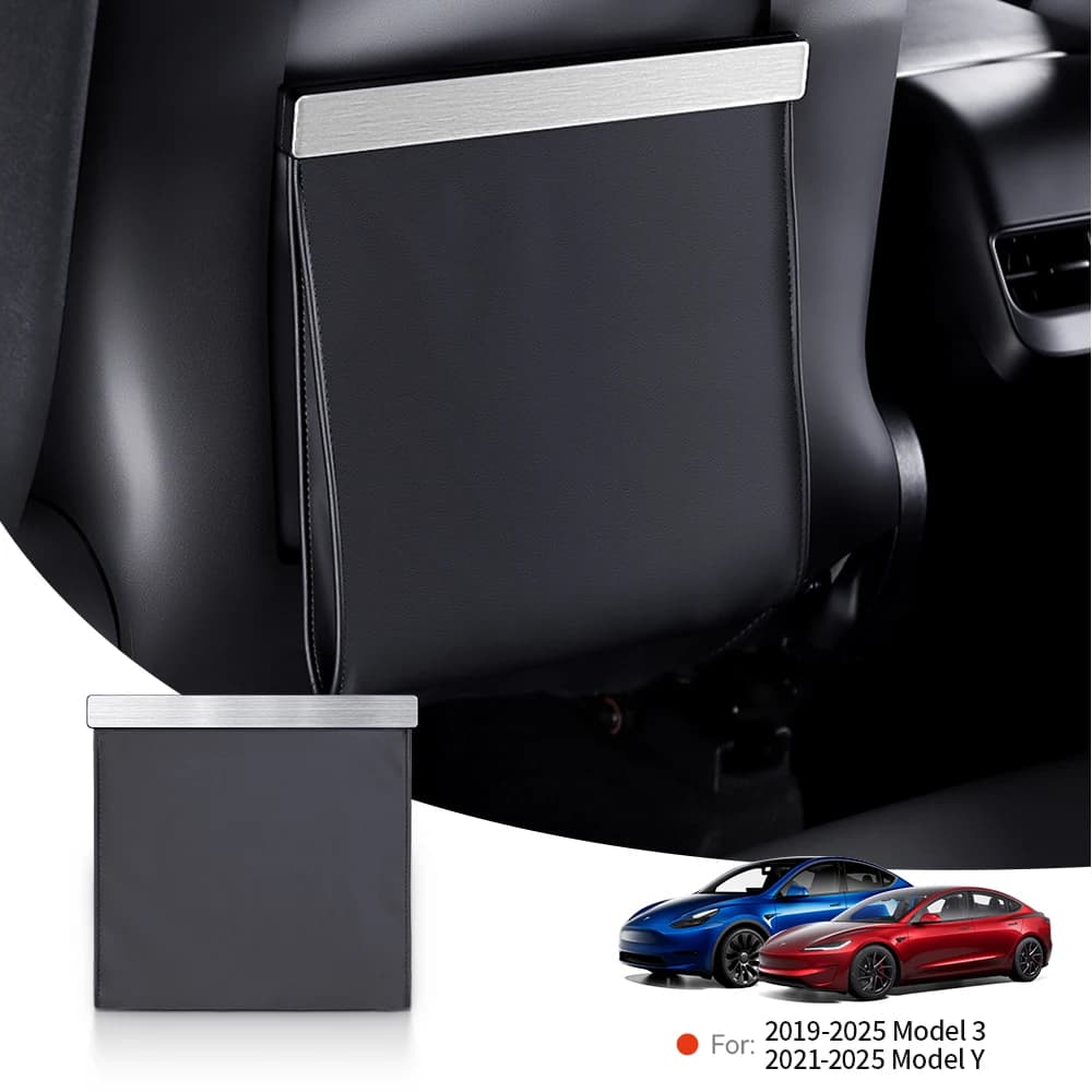 YZ Per Tesla Modello 3 Y Highland Juniper Veicolo Bidoni della Spazzatura Per Auto Spazzatura Sacchetto della Spazzatura Sedile Posteriore Appeso Accessori di Stoccaggio