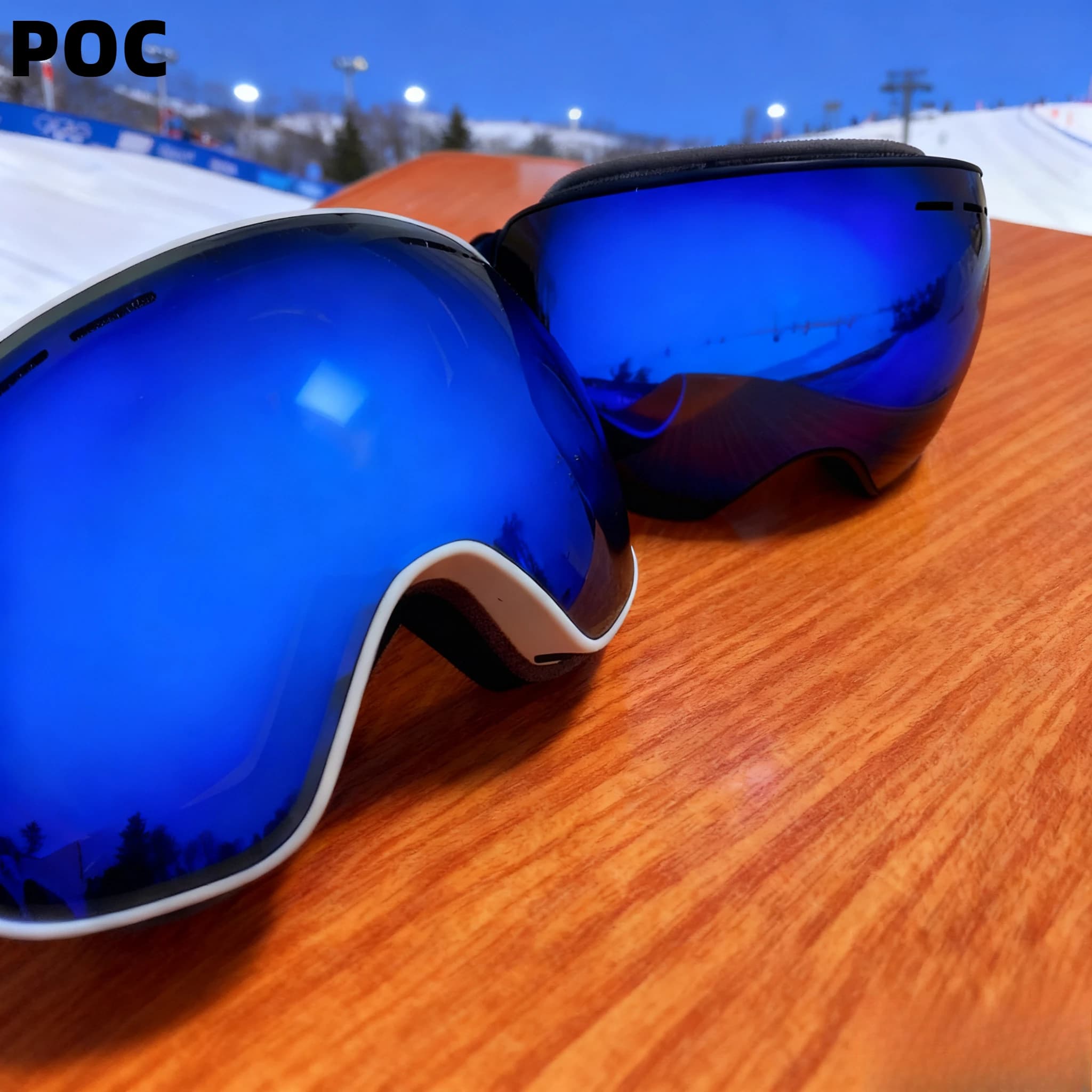 Occhiali da sole per occhiali da sci POC. Occhiali da sci antiappannamento completamente rivestiti, occhiali protettivi per alpinismo attrezzature sportive all'aperto