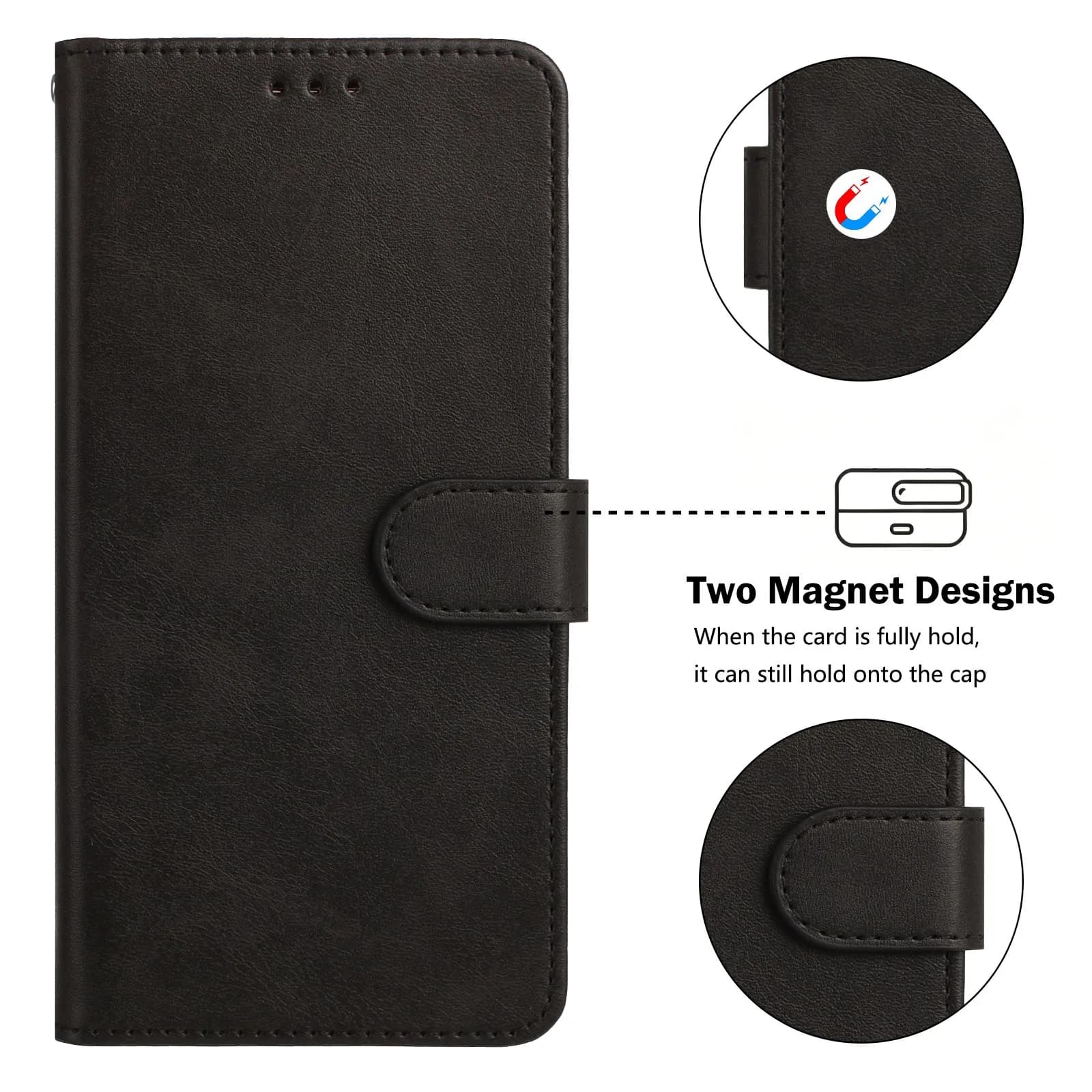 For Redmi 17 17C RFID Blocking Wallet Flip Luxury Leather Phone Case For Coque Redmi 17 17C 15 15C 4G 5G Card Holder Cover Funda