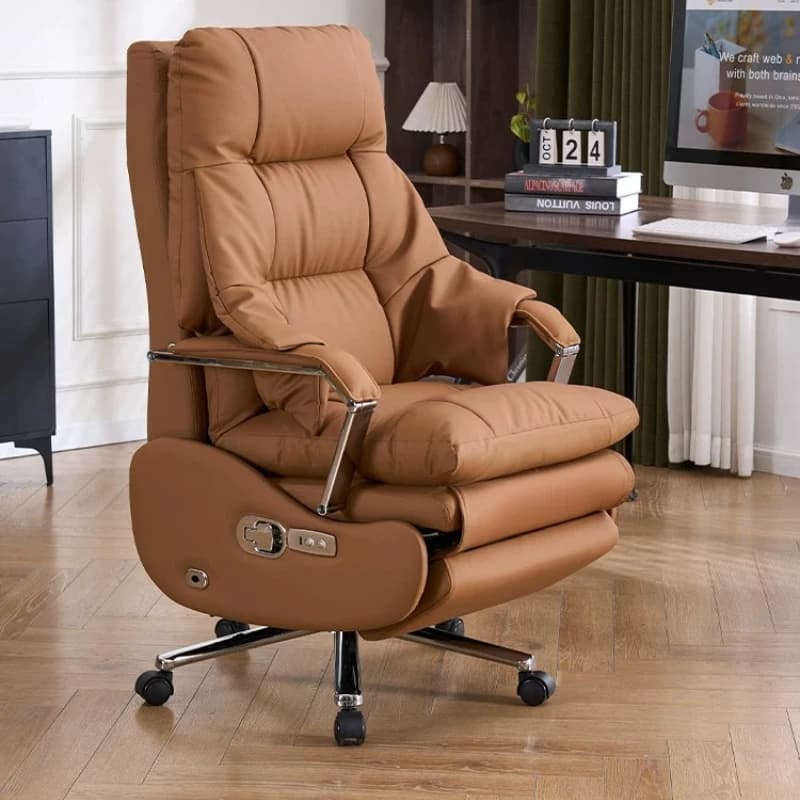 Poltrona Ergonomica Girevole da Ufficio e Gaming, Sedia Relax per Soggiorno e Salone, Arredamento di Lusso per la Casa