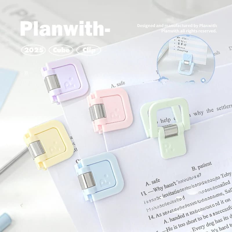 3Pcs Mini Binder Clips Random Color Reliable Paper Fasteners Cute Office Clips For Notebook Exams Bullet Journal Sticky Notes Fi