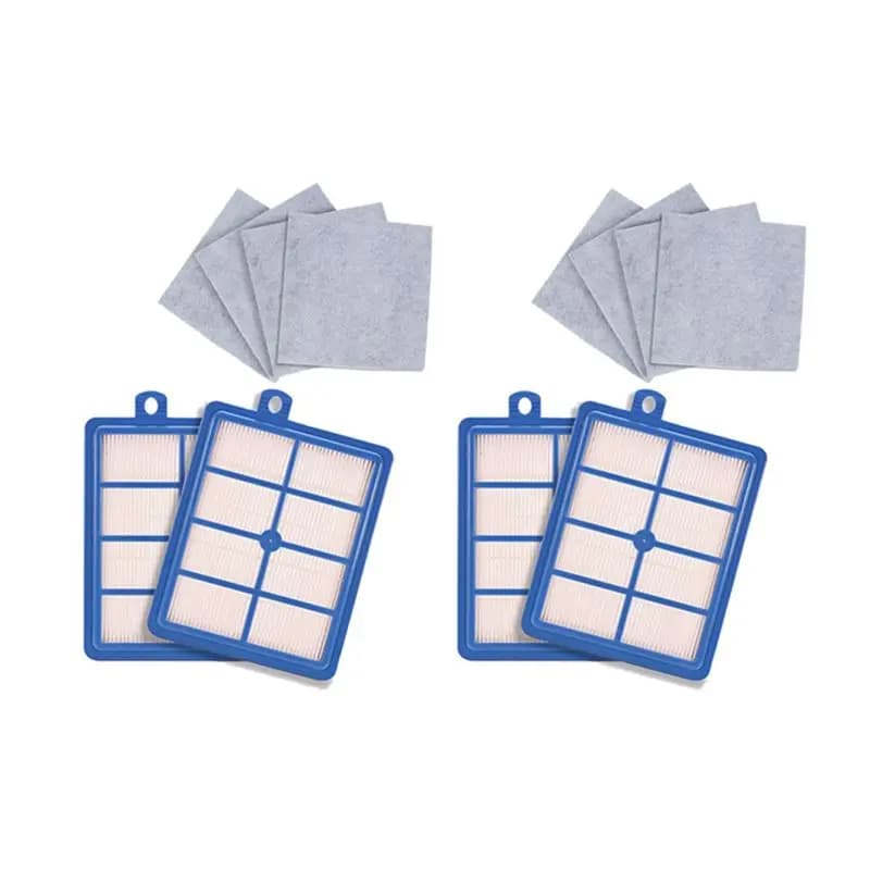 YCOC-Filtro antipolvere lavabile da 4 pezzi H12 H13 + 8 pezzi di filtro in cotone per motore per aspirapolvere Electrolux AEG