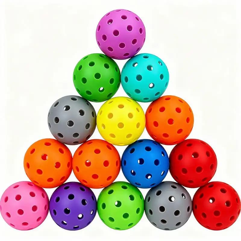 Set di 3 Palline da Golf per Pratica, Palline Diverse per Ciascun Foro, Bianche, Blu, Gialle, Arancioni, Rosse, per Uso Interno ed Esterno, Palline in Plastica