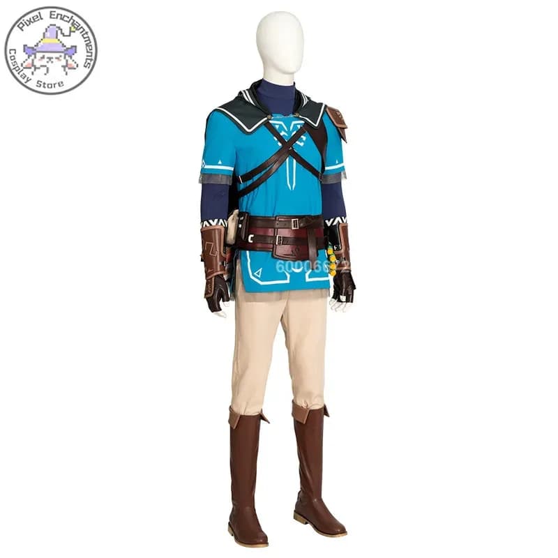 Costume cosplay Purya del gioco principale Breath of The Wild Link ispirato al drammatorio. Stile di abbigliamento come a;2,c'4,h.