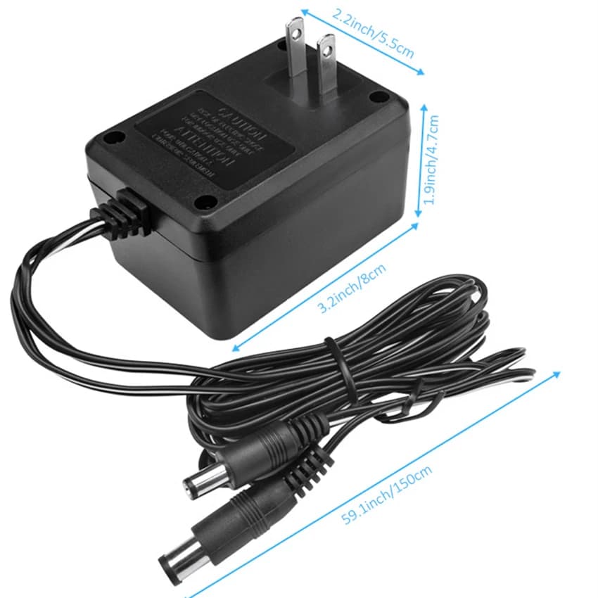 3in1 US Plug AC Power Supply Adapter for NES/SNES/Segas Genesis3/2 Game Console Power Charging Charger