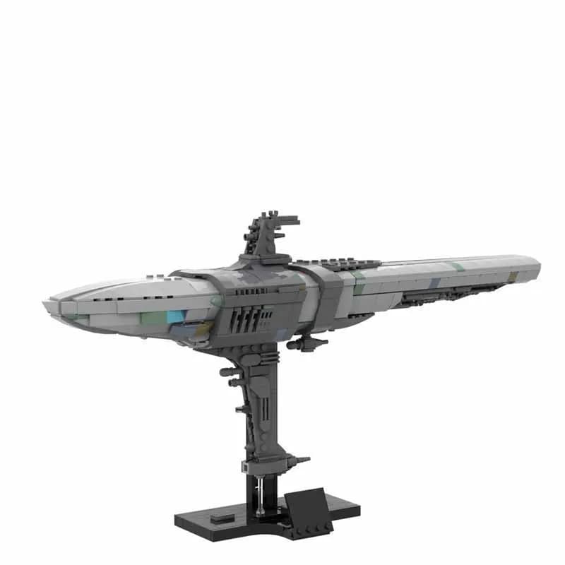 892PCS Moc MC75 Crociera Interstellar Medio Modello di Astronave Assemblaggio FAI DA TE Building Block Giocattolo Regalo Di Compleanno Per Bambini