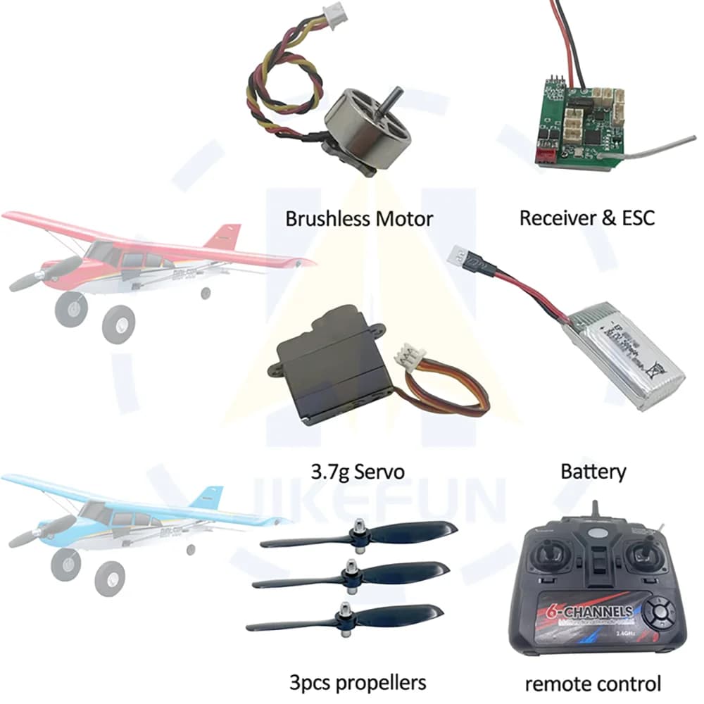 Qidi560 Parti dell'aereo RC Cambia accessori Motore brushless/Ricevitore ESC/Servo 3,7 g/Telecomando Batteria QIDI560, ecc.