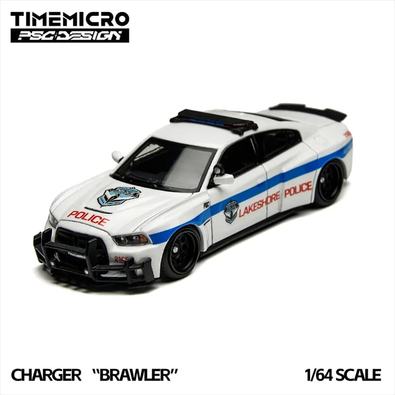 PreSale TimeMicro × PSC Design 1:64 CHARGER BRAWLER Die-Cast Car Model Miniature Gifts