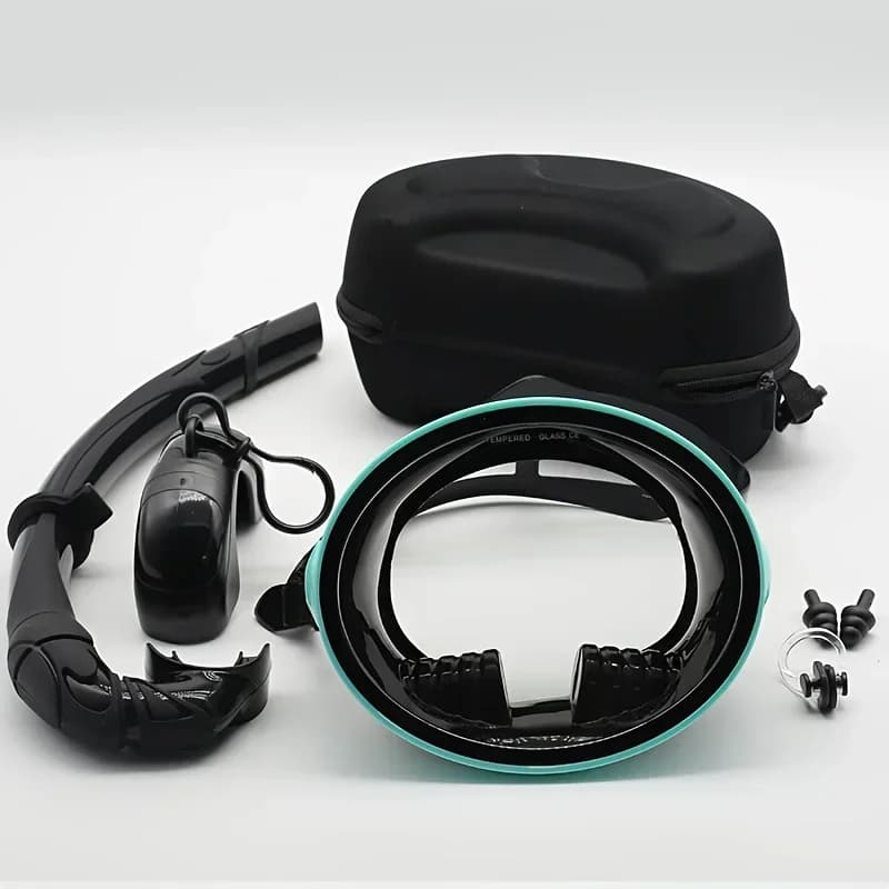 Professional oval shape wet snorkeling mask, diving glasses, diving equipment, snorkeling set for hunting, underwater fishing