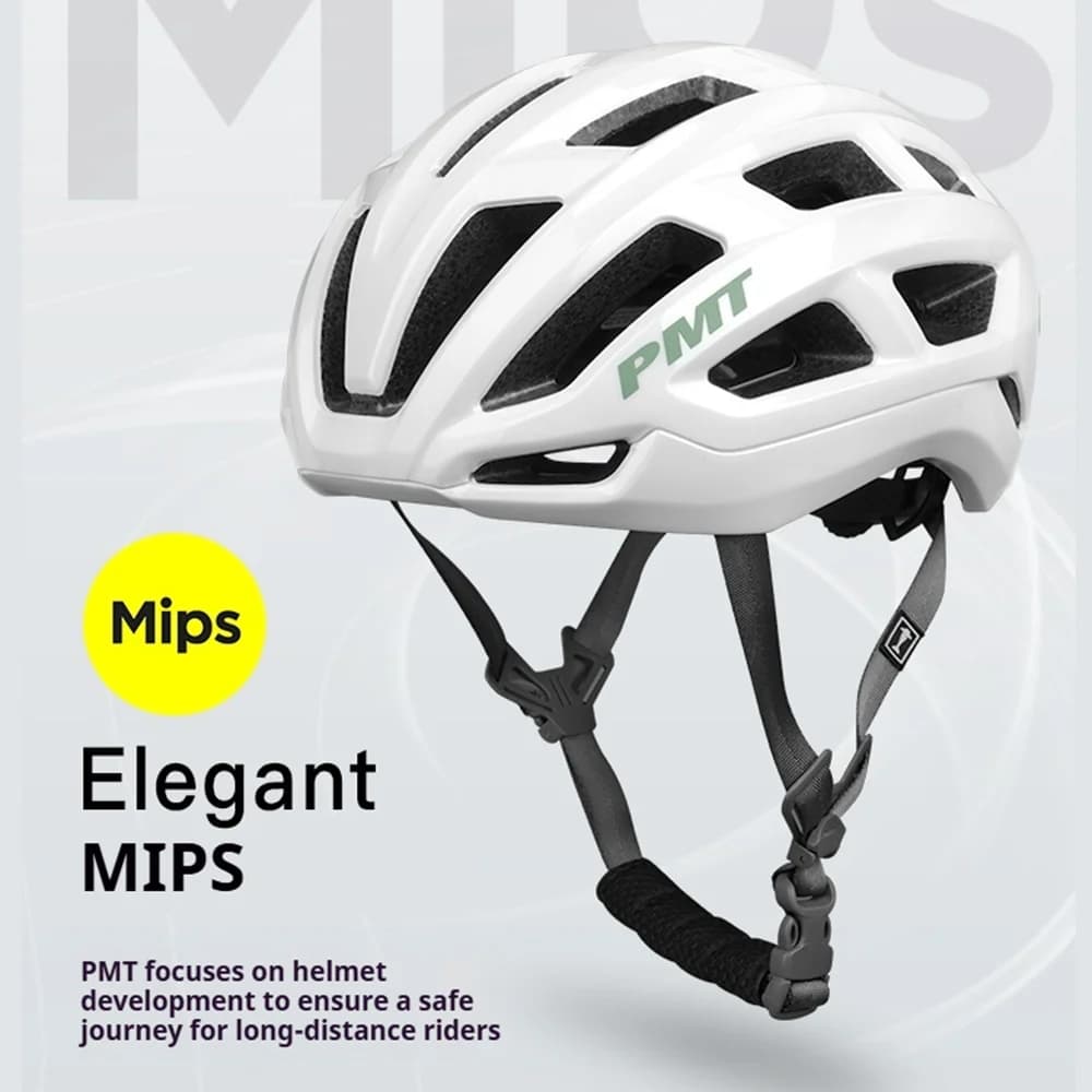 Cycling helmet PMT MIPS, road bike safety helmet and mountain bike for men and women, elegant design with lightning bolts