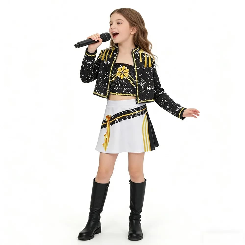 Hot Sale 3PS Animated Carton Dress for Kids Fashion Korean Cosplay Dance Costume Carnival Party Dress Kids Carnival Costume