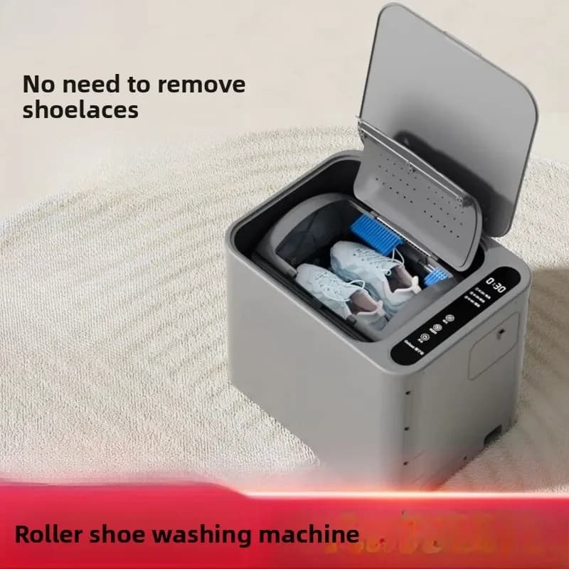 Lavatrice per scarpe automatica con spazzola integrata, piccola lavatrice domestica per calzini e scarpe