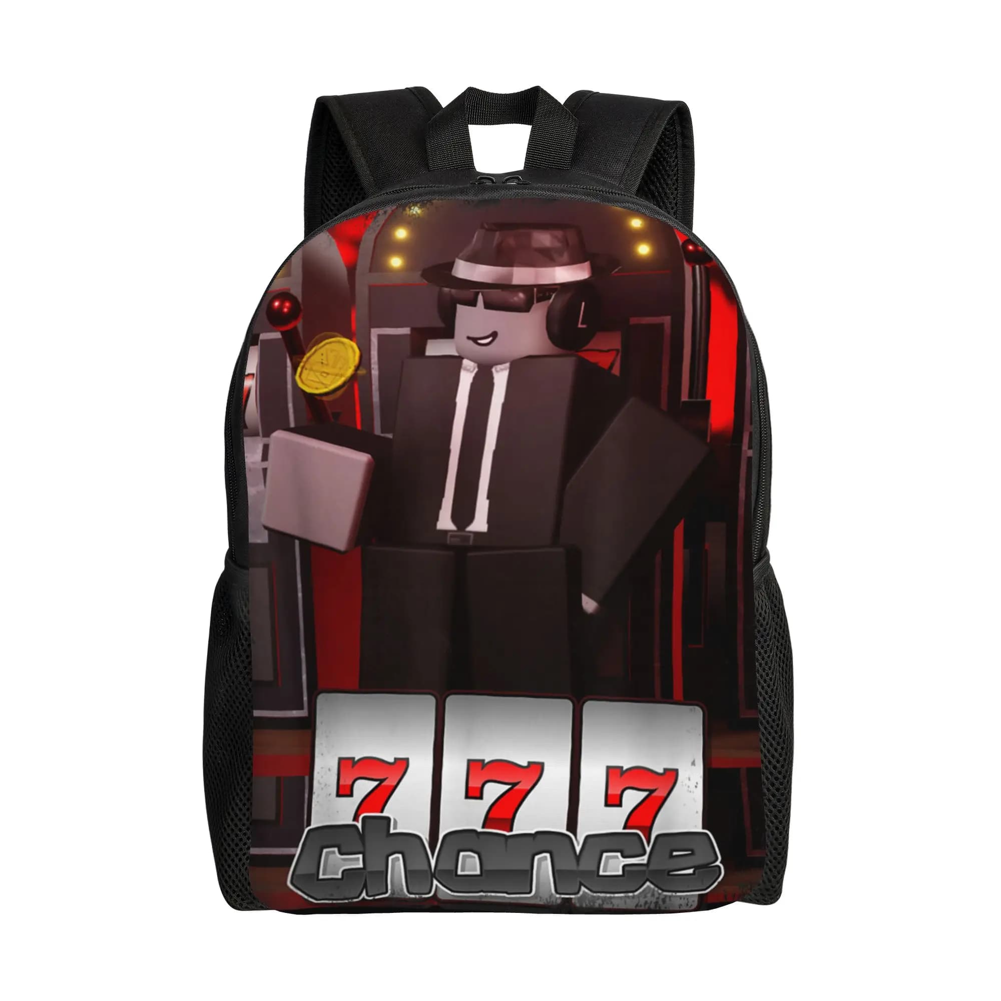 Forsaken Chance 777 Casino Ghost Classical Backpack Sports High School Hiking Travel Game Daypack Borse in tela per laptop da uomo e da donna