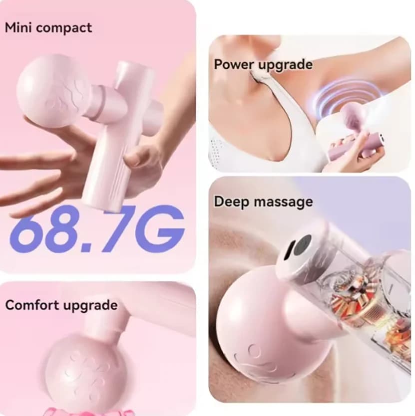 2026 Mini Massage Gun for Muscle Relaxation CRod Massage Equipment for Fitness Neck Gun For Body Rechargeable