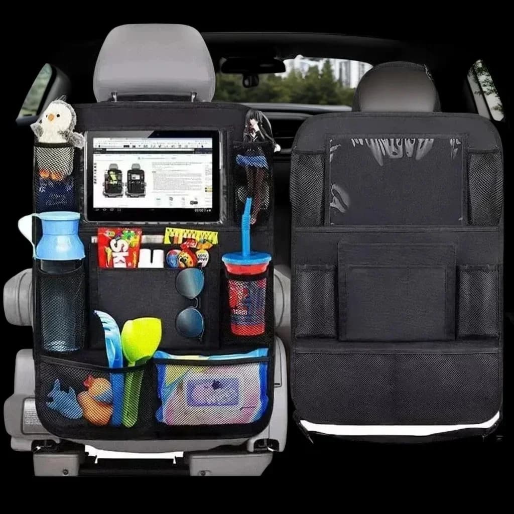 Organizer Multifunzionale per Sedile Auto - Portaoggetti Posteriore in Tessuto Oxford con Supporto per Tablet (Multi-Tasca)