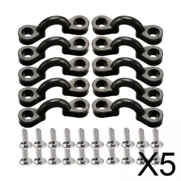 Kit per occhielli per kayak per barche Passanti elastici per ponte Viti in acciaio inossidabile Attrezzatura per sport acquatici per supporti per pagaia per canoa