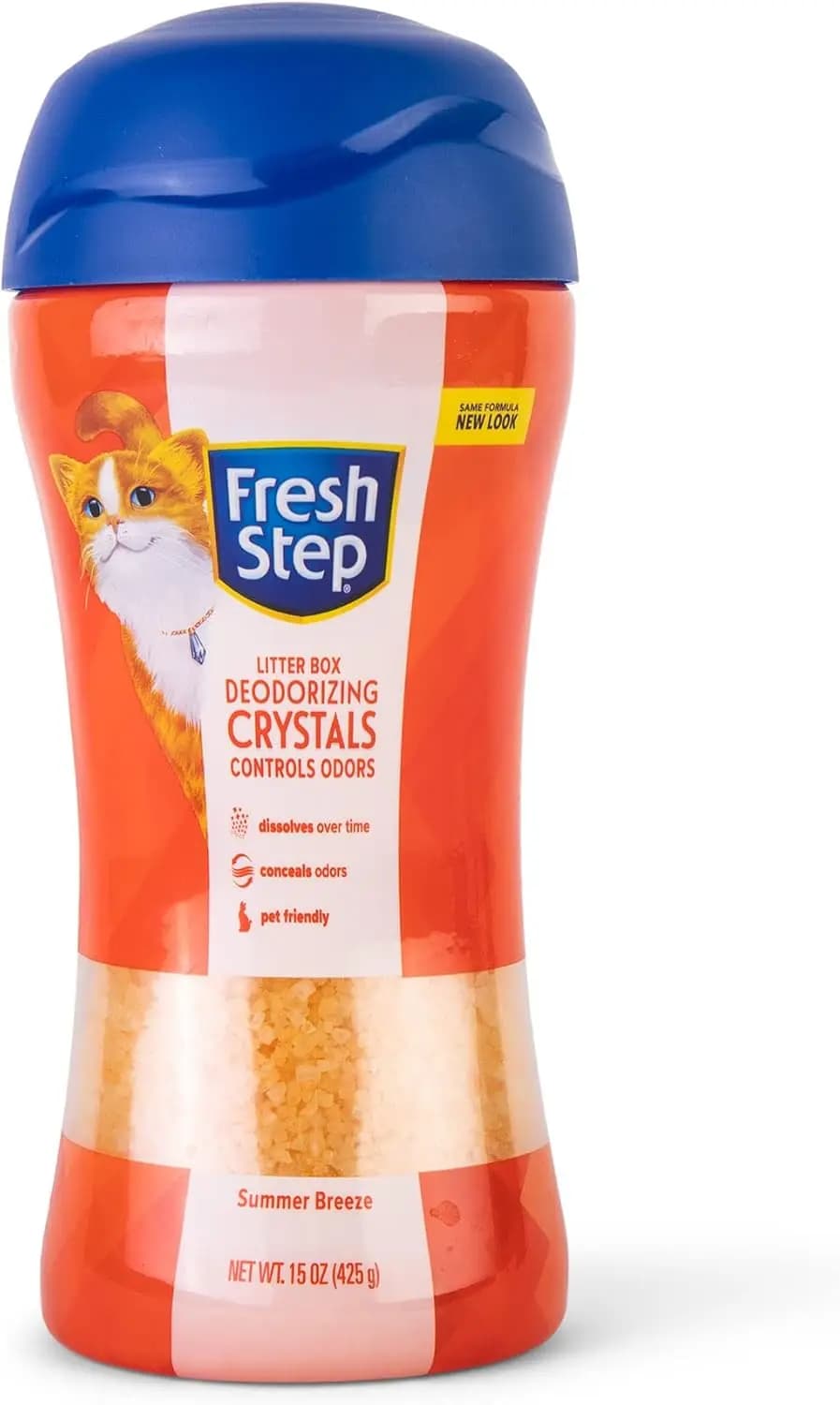 Cristalli di Lettiera per Gatti Non Tossici per il Controllo degli Odori, Profumo Brezza Estiva, 15 oz - Mantieni la Casa Fresca
