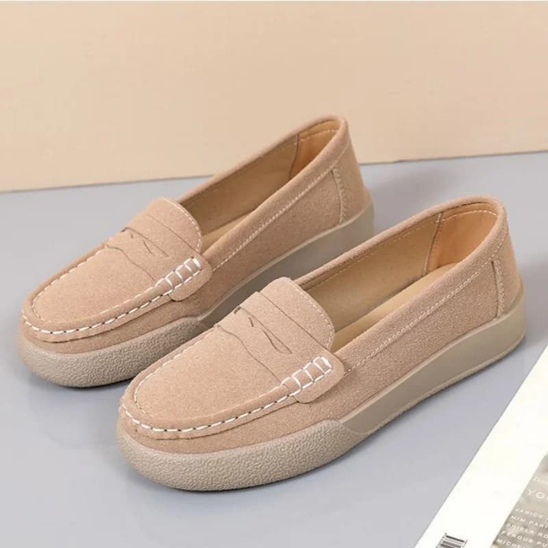 I nuovi mocassini da donna sono comodi e leggeri. Scarpe casual in pelle da donna primaverili e autunnali, scarpe basse, taglia grande