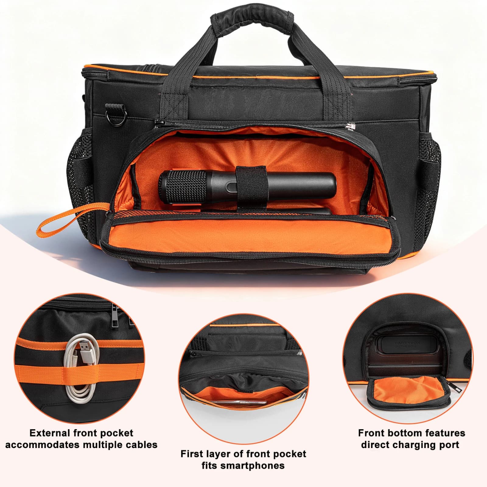 Nuovissime custodie in tessuto portatili, wireless, compatibili con Bluetooth, per trasmettere il suono, per la custodia dell'altoparlante JBL PARTYBOX ON THE GO2